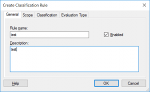 Create Classification Rule