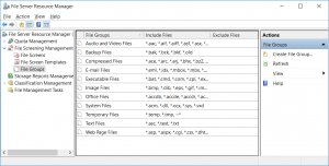 Default File Groups