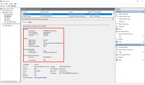 Event Viewer File Access Log