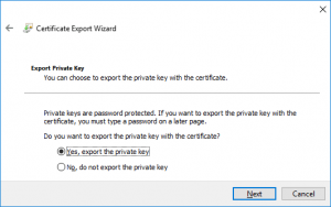 Export Private Key