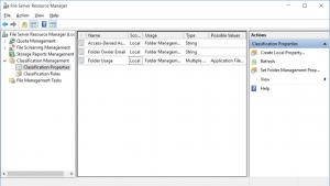 FSRM Classification Properties