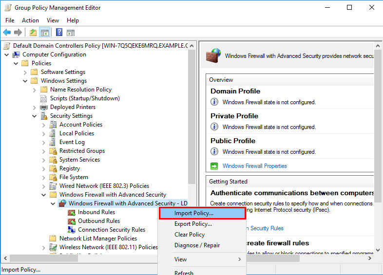 add exception to windows firewall group policy