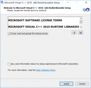 Microsoft Visual C++ 2010 x86 Redistributable