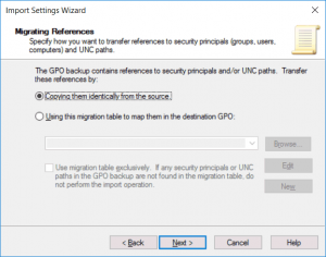 Migrate GPO Settings