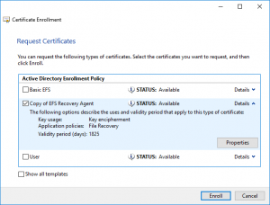 Request Certificates