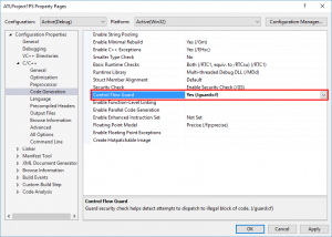 Enable Control Flow Guard