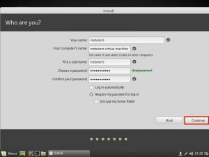 Linux Mint Create User