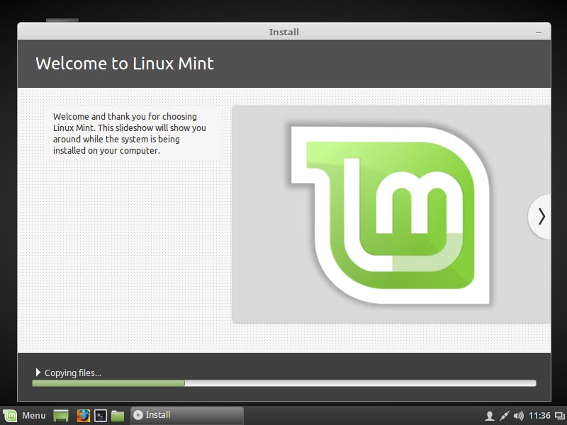 Linux Mint Installing