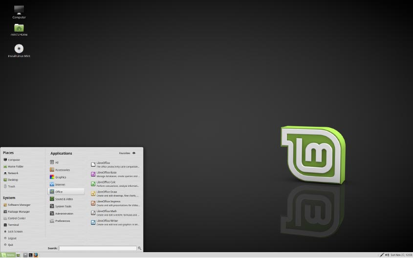 Linux Mint - MATE Desktop