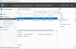 Central Access Rules