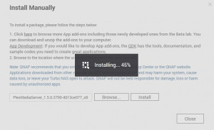 QNAP NAS Install Plex manually