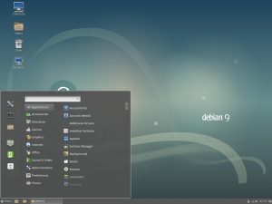Debian 9 Stretch - Cinnamon Desktop