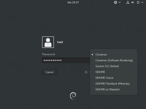 Debian 9 Stretch Cinnamon Session