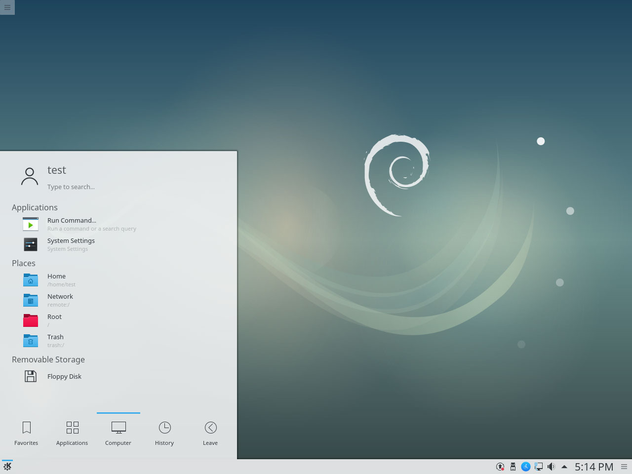 Debian 9 Stretch - KDE Plasma Desktop