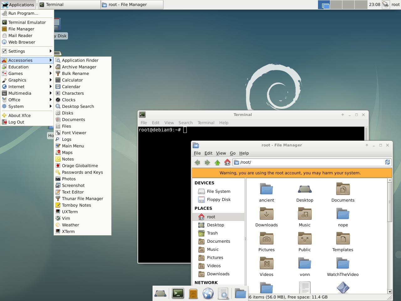 Debian 9 Stretch - XFCE Desktop