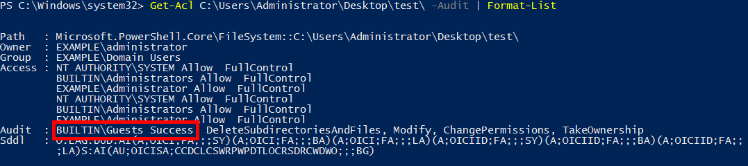 PowerShell Get-Acl Test3