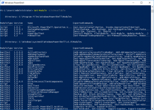 Get-Module List PowerShell Modules