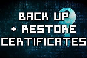 Manage EFS and BitLocker Certificates, Including Backup and Restore