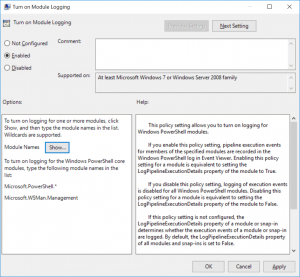 Module Logging