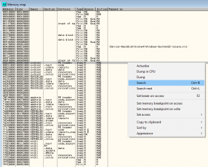 Ollydbg memory