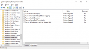 PowerShell Group Policy Settings