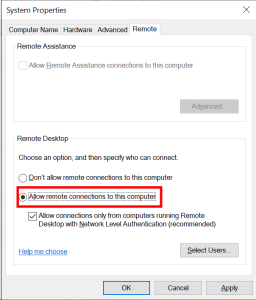 Windows Server 2022 Allow Remote Connections To This Computer