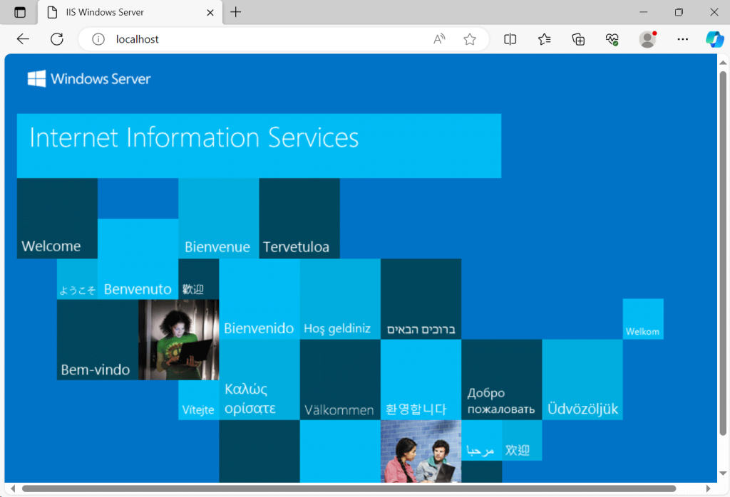 Default IIS 2022 website