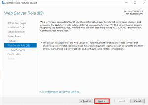 Windows Server 2022 Install Web Server Role