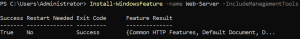 Windows Server 2022 Install IIS PowerShell