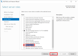 Windows Server 2022 Select Server Roles