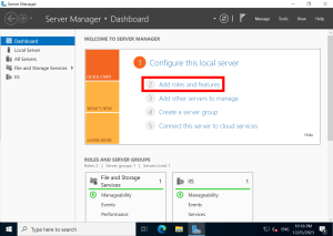 Windows Server 2022 Server Manager