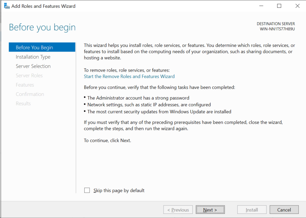 Windows Server 2022 Before You Begin